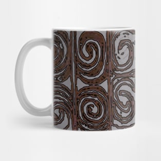 Papuan Branded Spiral Bamboo Design Mug